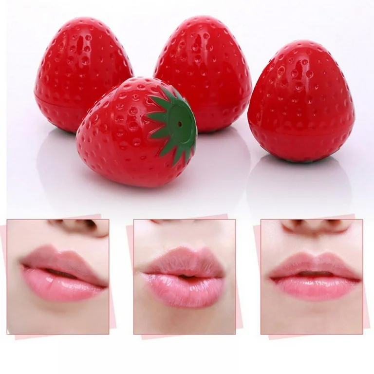Picture of Strawberry Shape Lip Balm For Softer Lips