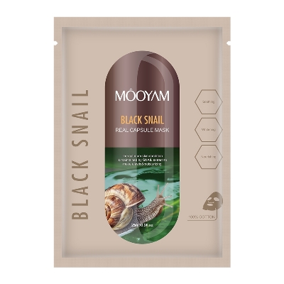 Picture of MOOYAM Real Capsule Hydrating Moisturizing Anti-Aging Facial Mask 25ml(Black Snail)