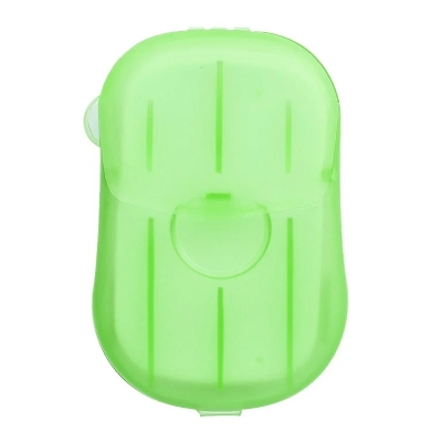 Picture of Travel Portable Disposable Soap Paper Foam Cleaning Hand Body Outdoor Foam Water Diffuse Sanitise Pack Of 20 Piece
