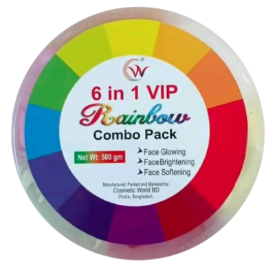 Picture of 6 in 1 Rainbow Combo Face Pack 500gm