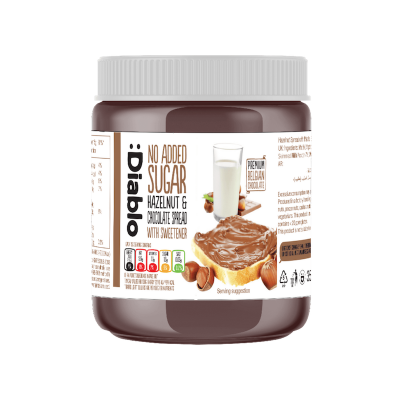 Picture of Diablo Hazelnut Chocolate Spread No Added Sugar - 350gm