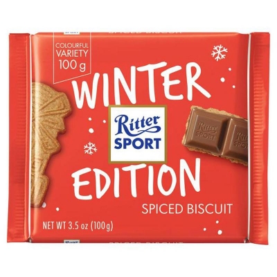 Picture of Ritter Sport Winter Edition Spiced Biscuit 100Gm (Uk)
