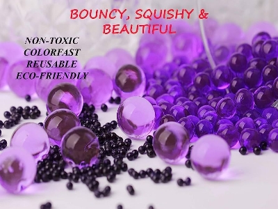 Picture of Magic or Jelly Ball (Single Color)-Purple (100 Pcs)
