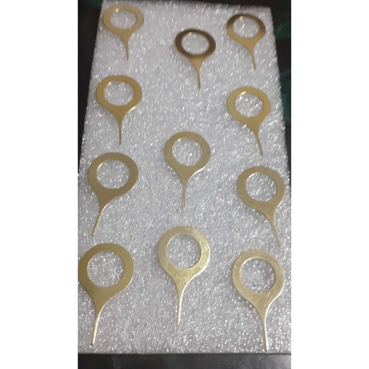Picture of Sim Card Eject Pin Tray Holder(Golden)- 50 pcs