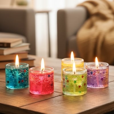 Picture of Mini Size Jelly Candle - 6 Piece