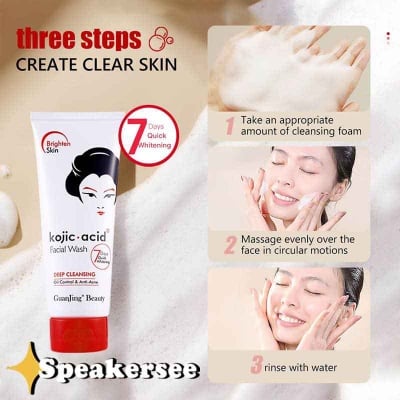 Picture of Guanjing Beauty Kojic Acid Face Cleanser Deep Cleansing Anti Acne Deep Facial Wash-100gm NEW