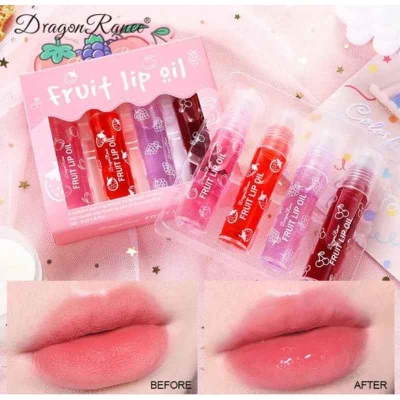 Picture of Dragon Ranee 4 in 1 Lip Oil set moisture and softener Your Lips new
