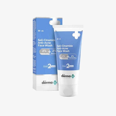 Picture of The Derma Co Sali-Cinamide Anti-Acne Face Wash with 2% Salicylic Acid & 2% Niacinamide - 80ml NEW