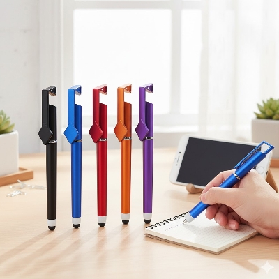 Picture of 30 Pieces 3 in 1 Capacitive Stylus Writing Pen with Touch screen and Mobile Stand (Combo - 30 Pieces)