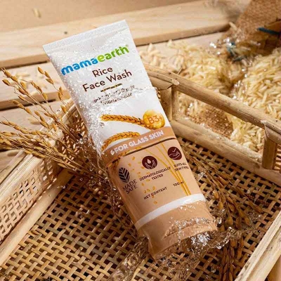 Picture of MAMAEARTH Rice Face Wash With Rice Water & Niacinamide for Glass Skin NEW
