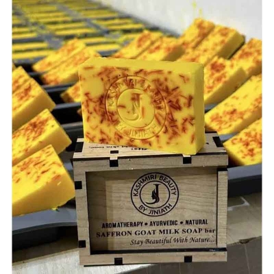 Picture of Premium Saffron Goat Milk Soap 100g new