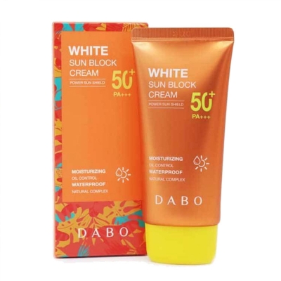 Picture of Dabo White Sun Block Power Sun Shield 50+ Moisturizing Sun Cream Gor Men & Women - 50 ML 2025