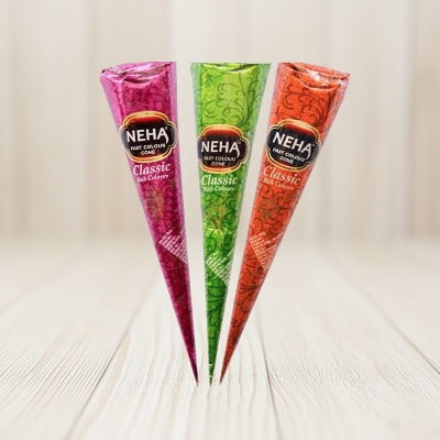 Picture of 3 Pieces Mixed Mehedi Cone Traditional Henna Cones for Body Art Temporary Tattoo Cones