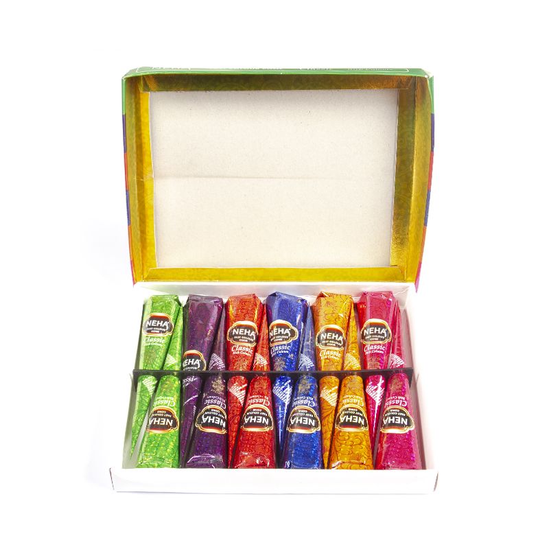 Picture of Neha Classic Mehedi Mixed Colors - 6 Pieces
