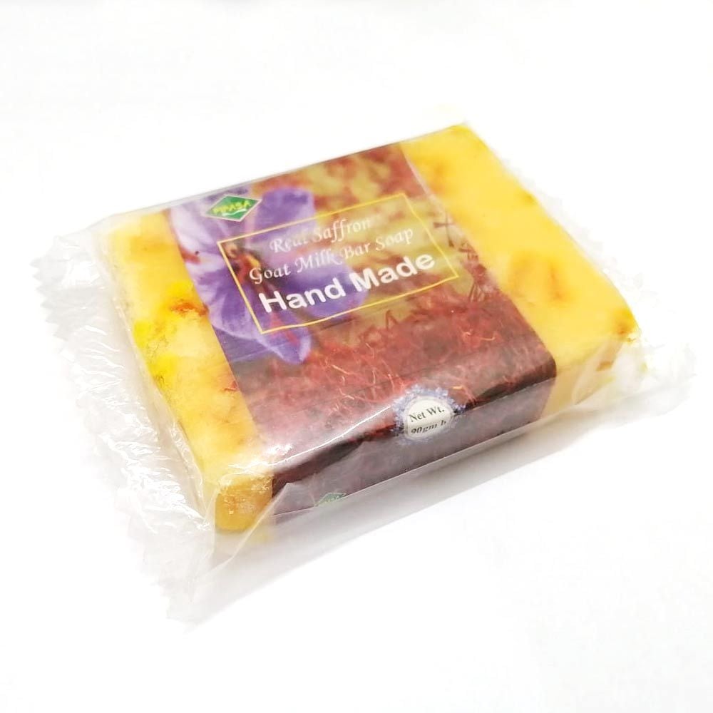 Picture of 1 Pieces Handmade Safran Goat Milk Soap Bar - 90 gram