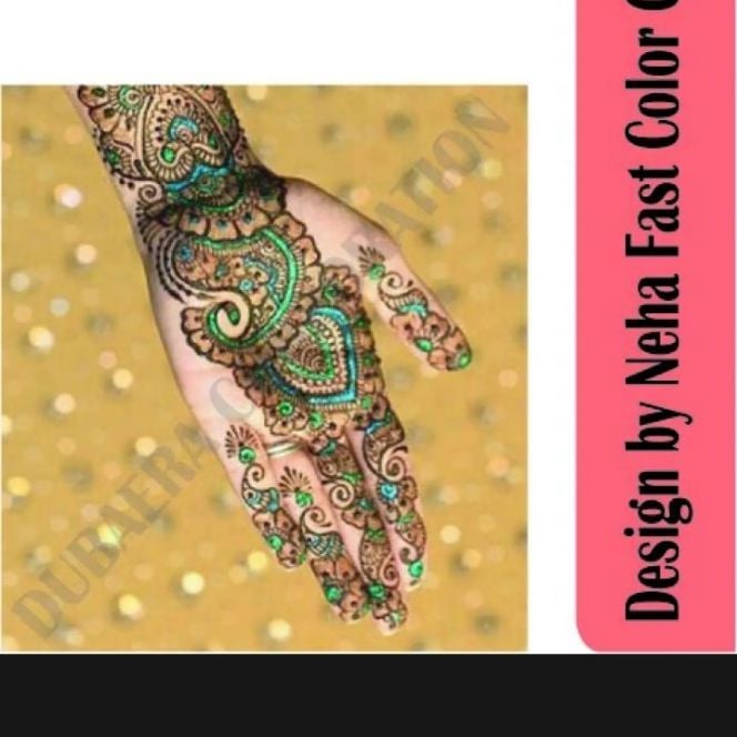 Picture of Neha 6 Colors Mixed Classic Cone Mehedi- 6 Pieves
