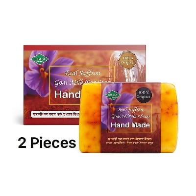 Picture of 1 Piece original Saffron Goat Milk Soap Bar 90 gram