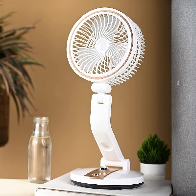 Picture of New Rechargeable Folding Table Fan with Led Light (1 Piece)