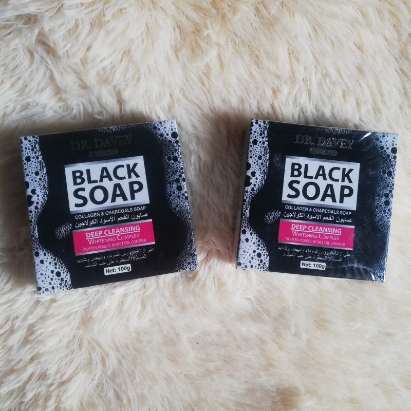 Picture of Dr. Davey Black Soap 100g Natural Skincare Product