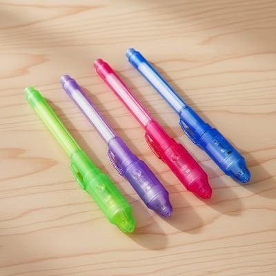 Picture of 4 Pieces Magic Invisible ink Pens (4 Pieces)