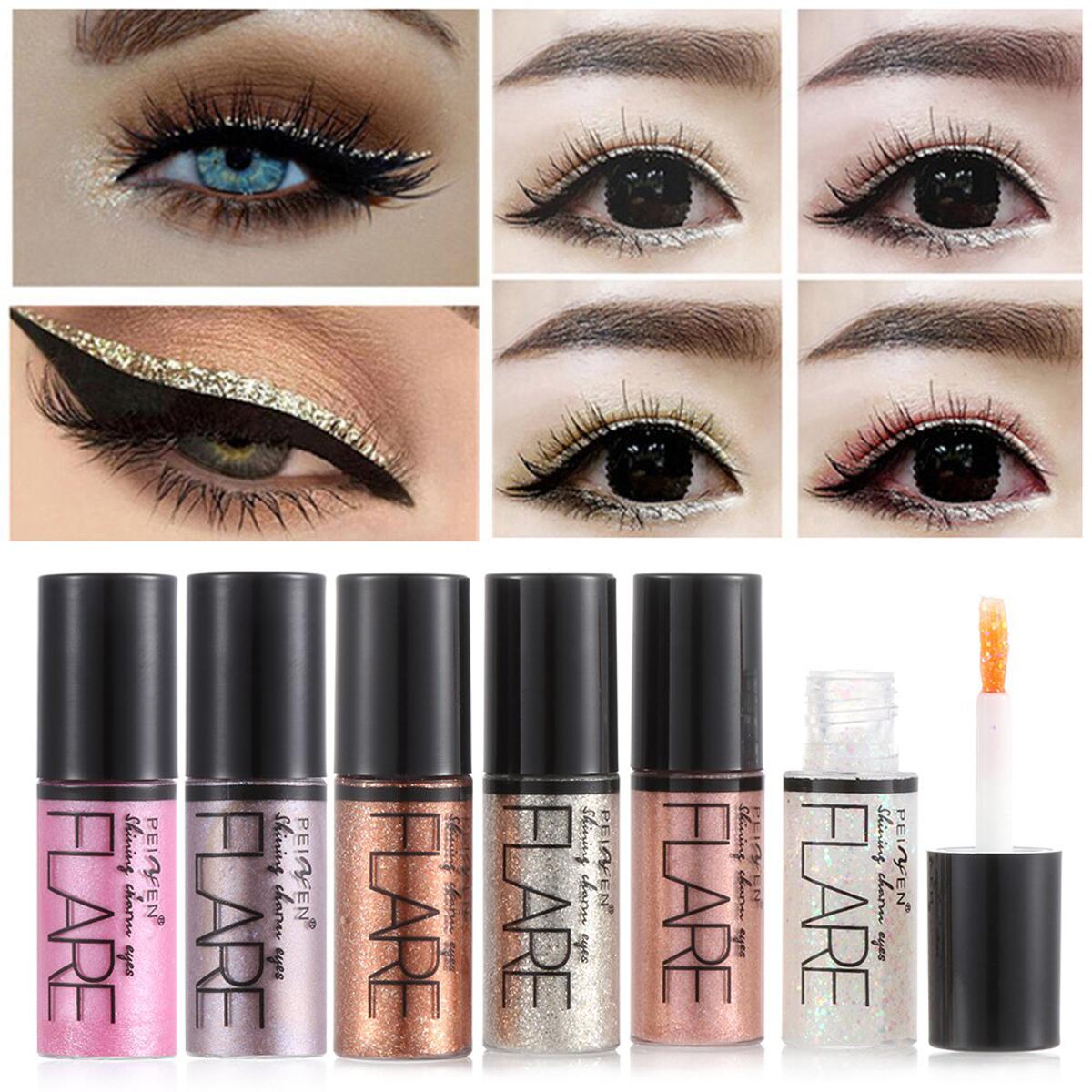 Picture of PeiFen 6pcs Flare Shining Charm Eyes Glitter |  Liquid Eyeliner/Eyeshadow Set (6 Pieces) |