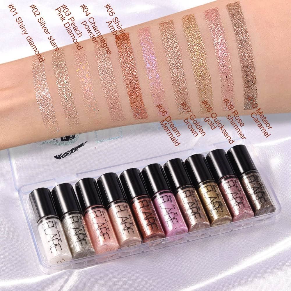 Picture of 10 pieces FLARE Glitter Eyeliner & Eyeshadow (10 pieces)