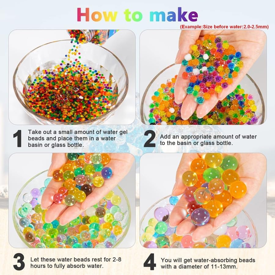 Picture of 10 bottles Magic balls or Orbeez (1000 pieces)