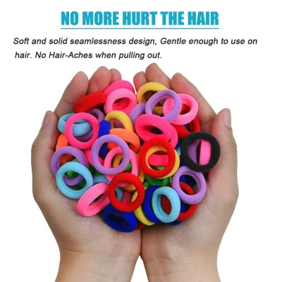 Picture of 100 Pieces mini hair bands for hair styling (100 pieces)