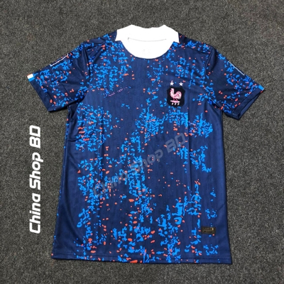 Picture of France Home 2026 World cup Half Sleeve premium National Team Football Jersey (Logo Embroidery), Blue