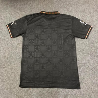 Picture of Portugal away Jersey World Cup 2026 Half Sleeve Premium Quality Football Jersey (Logo Embroidery), Black
