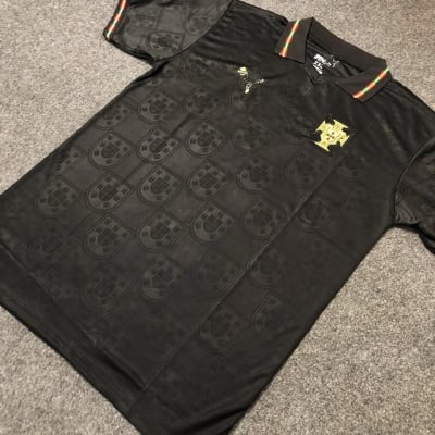 Picture of Portugal away Jersey World Cup 2026 Half Sleeve Premium Quality Football Jersey (Logo Embroidery), Black