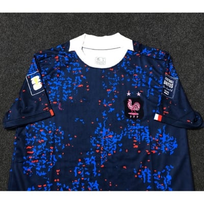 Picture of France Home 2026 World cup Half Sleeve premium National Team Football Jersey (Logo Embroidery), Blue