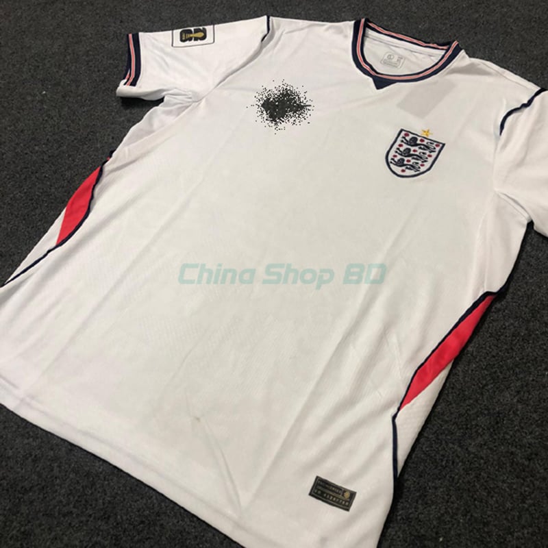 Picture of England Home 2026 World cup Half Sleeve premium National Team Football Jersey (Logo Embroidery), White