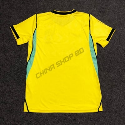 Picture of Brazil Home 2026 World cup Half Sleeve premium National Team Football Jersey (Logo Embroidery), Yellow
