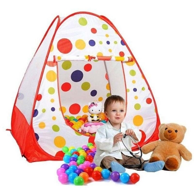 Picture of 1 Piece Kid's Tent House (84×84×92 cm) with 50 plustic Balls