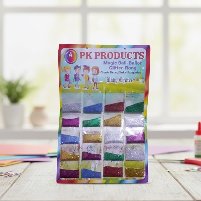 Picture of Colorful Glitter or Jori Powder (20 Packets) for Crafting