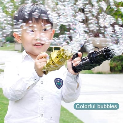 Picture of Funny Children's Gatling Bubble Toys Bubble Machine Kid Gift For Kids