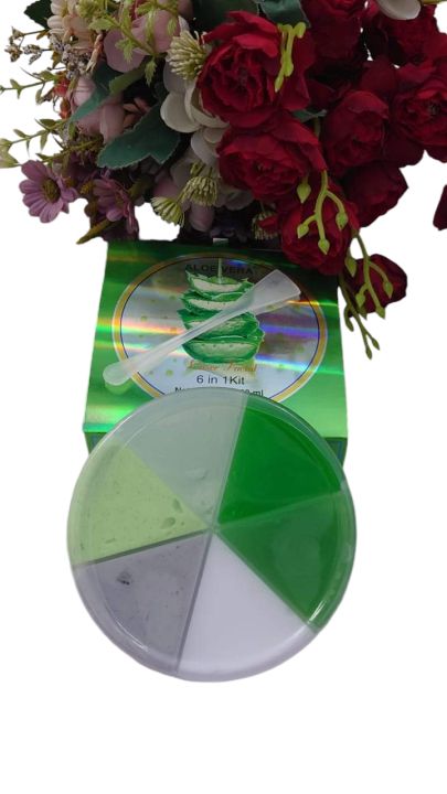 Picture of 6 in rainbow aloe vera combo facial kit -500 ml