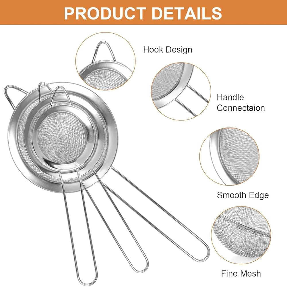 Picture of 3 Pieces Filters or Strainers for kichen