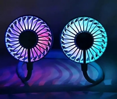 Picture of Neck Fan Portable 2000 mAh Rechargeable With USB (Neck Fan / Kitchen Fan / Sports Fan)