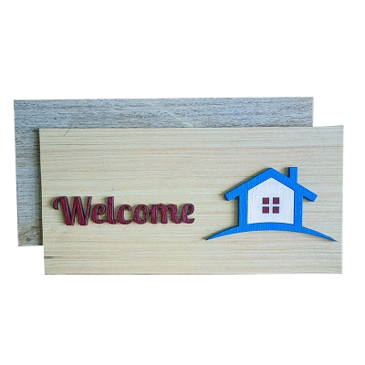 Picture of Wooden 3D Name Plate For Home Decor (Wood)