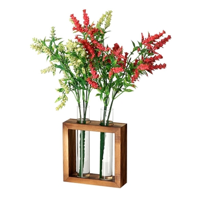 Picture of Wooden 2 Test Tube Planter (Wood)