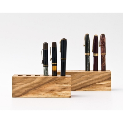 Picture of Wooden Desk Organiser Pen Holder (Wood)