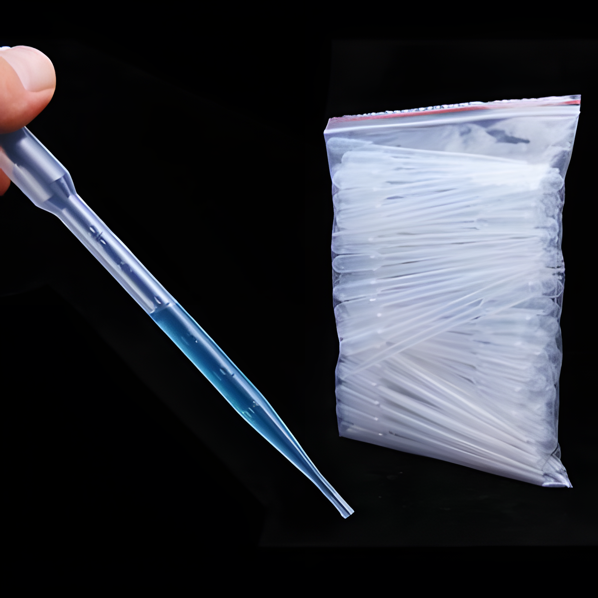 Picture of Plastic Dropper 3ml – 100 Pcs Wholesale Pack | Measuring Dropper for Medicine, Oil, Serum & Lab Use