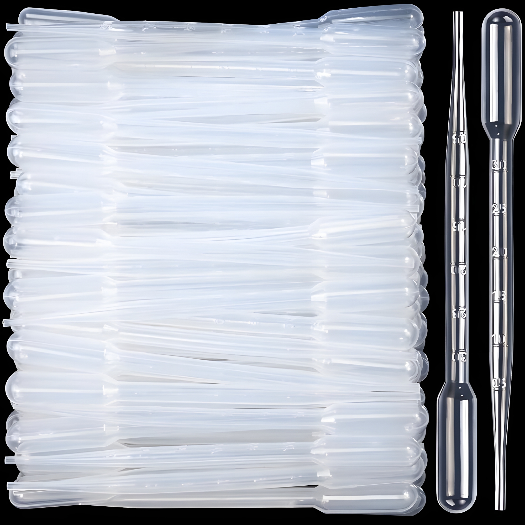 Picture of Plastic Dropper 3ml – 100 Pcs Wholesale Pack | Measuring Dropper for Medicine, Oil, Serum & Lab Use