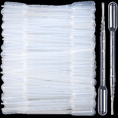 Picture of Plastic Dropper 3ml – 100 Pcs Wholesale Pack | Measuring Dropper for Medicine, Oil, Serum & Lab Use