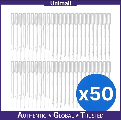 Picture of Plastic Dropper 3ml – 50 Pcs Bulk Pack | Measuring Dropper for Medicine, Oil, Serum & Cosmetic Use