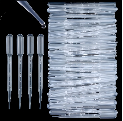 Picture of Plastic Dropper 3ml – 50 Pcs Bulk Pack | Measuring Dropper for Medicine, Oil, Serum & Cosmetic Use