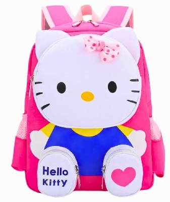 Picture of Children's Bag Cartoon Spiderman Kt Cat Small Schoolbag Kindergarten Baby Boys and Girls 3-6 Years Pink