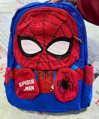 Picture of School Bags Sky blue (Spiderman)